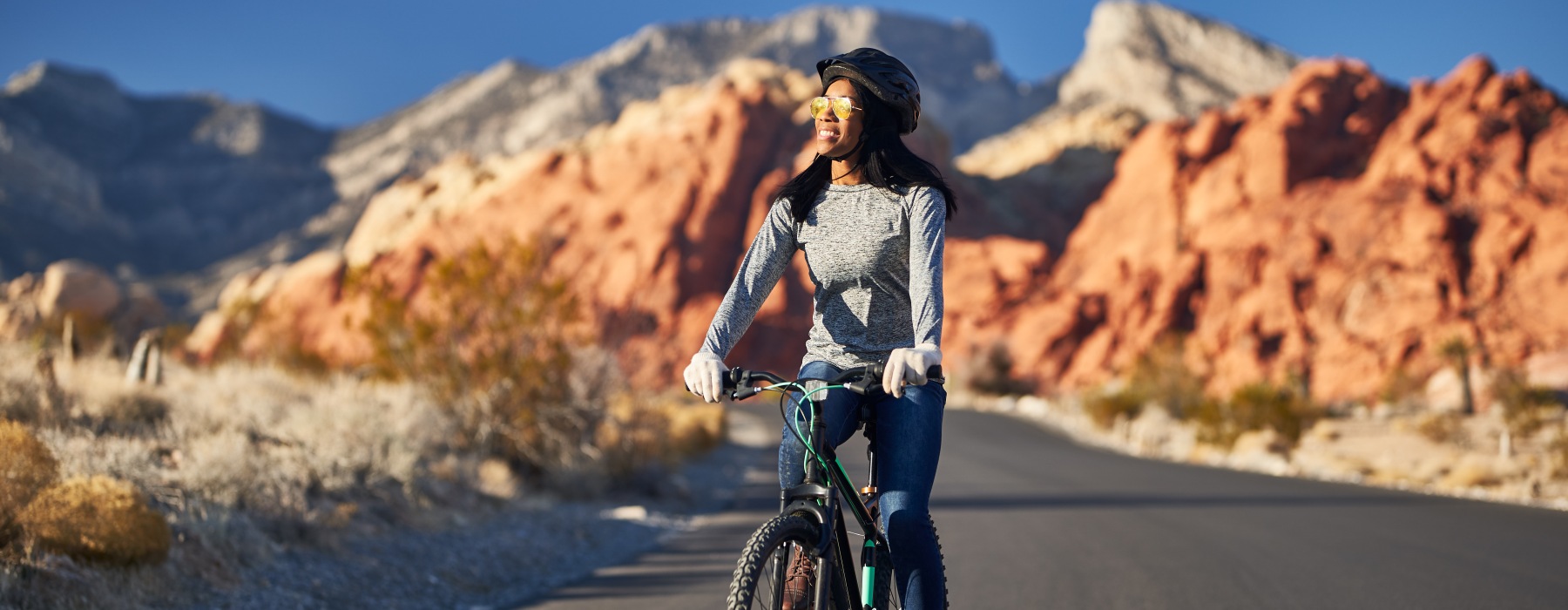 woman on bike