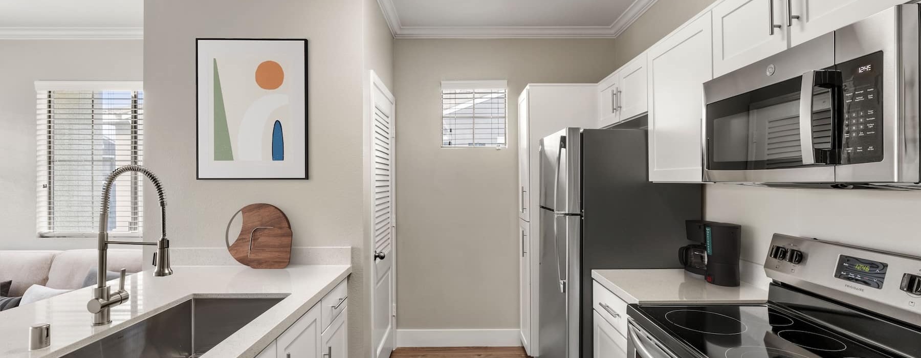 Spacious kitchens with thoughtful details spacious kitchens on wooden flooring