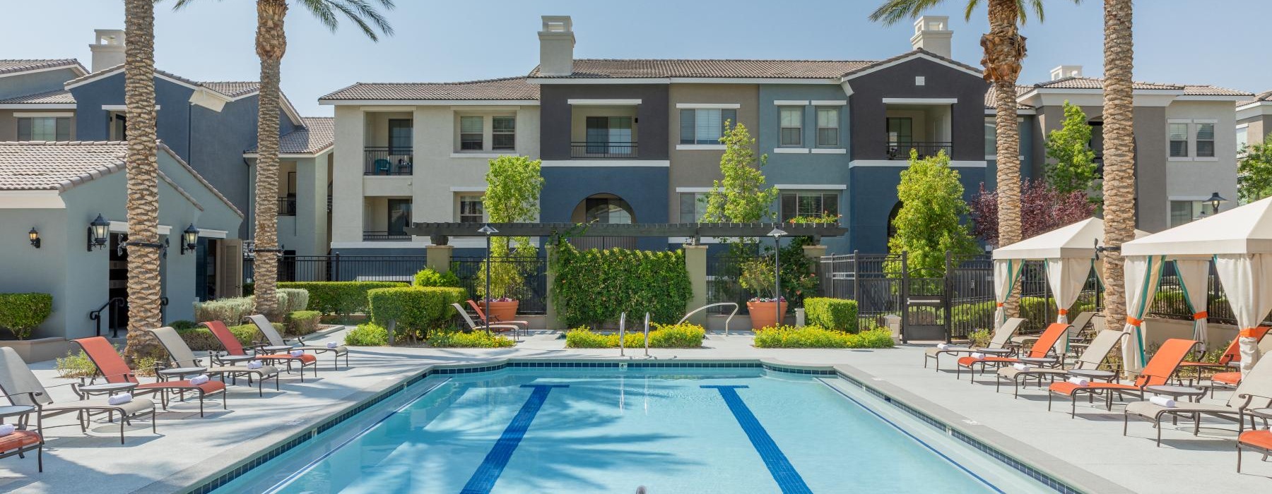 Sparkling swimming pool a swimming pool in front of a house